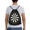 Shopping Bags Darts Board Arrow Target Drawstring Backpack Women Men Sport Gym Sackpack Portable Bag Sack