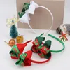 Haaraccessoires Kersthoofdband voor vrouwen Meisje Kerstman Hoepel Kinderen Cartoon Strik Bands Festival Kerst Decor