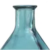 Vaser 24 "Tall Spanish Botthals Teal Återvunnet Glass Vase godsfritt rum Ornament för heminredningar Levande blomkrukor