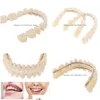 Övrigt munhygienhartshartständer Denture Upper Nedre Shade A2 28st Set Tillverkade konstgjorda förformade Dentition Care Material Tool DHU54