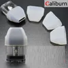 Individually Packing Uwell Caliburn drip tips Soft Silicone Flat Test Cap Pod Case Disposable Drip Tip Cover Rubber Mouthpiece