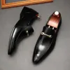 Classic Mensbreathable Loafers Genuine Cow Leather Dress Black Handmade Slip On Italian Style Office Formal Shoes Y