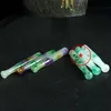 Latest Colorful Jade Stone Pipes Herb Tobacco Filter Handpipes Cigarette Holder Tips Portable Smoking Catcher Taster Bat One Hitter Hand Tube