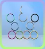 Andra 10st/Lot G23 Titanium gångjärnssegment Septum Clicker Nos Rings Nipple Ear Lage Tragus Lip Piercing Fashion Jewelry6134074