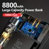 600A 8800 mAh Skorzystań samochodowy, 4 na 1 pompowy bank zasilania sprężarki 12 V cyfrowy inflator opon 150ssi awaryjny wzmocnienie akumulatora