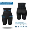 Homens barriga controle shorts cintura alta emagrecimento shapewear abdômen barriga plana corpo shaper perna roupa interior compressão briefs boxer 3xl 240104