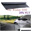 Araba güneşlik 300x50 cm vlt siyah film rulo tonu pencere araba cam yaz evi güneşli uv yapıştırıcı çıkartmalar1 Bırak dağıtım otomobilleri mo dhbq5