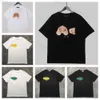 9GZ2 Herrenhemden Neue Modemarke Pa Palms/Engel Teddybär Kurzarm Baumwolle Oversize Lose T-Shirt für Männer Ein