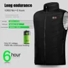 Hommes automne hiver chauffage coton gilet 9/13 zones gilet chauffant femmes en plein air Camping thermique hiver chaud veste gilet 240104