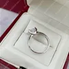 Women Sterling Silver Ring Designer Diamond Pierścienie luksusowe pierścionki zaręczynowe moda dama biżuteria prezent rocznicowy z pudełkiem adgcb