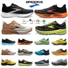 Brooks Brook Cascadia 16 Running Shoes Lançamento 9 Hyperion Tempo Triplo Preto Branco Cinza Amarelo Laranja Malha Moda Treinadores Ao Ar Livre Homens Mulheres Esportes Sapatilhas