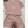 Children's clothing designer baby boy girl clothing suit summer high-end T-shirts and shorts sportswear children's short-sleeved shirt sportswear