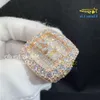 Luxury hip hop gold plated 925 sterling silver mens vvs moissanite championship ring Pdfmw