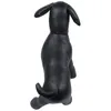 Hundkrage Läderens skyltdockor Stående position Modeller Toys Pet Animal Shop Display Mannequin Black M