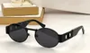 Gunmetal Black Oval Sonnenbrille 2264 Dunkelgraue Linse Herren Damen Designer Sonnenbrille Shades Sunnies Gafas de sol UV400 Brillen mit Box