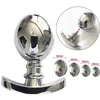 Stainless Steel Anal Beads Metal Butt Plug Detachable Anus Dilator Prostate Massage Outdoor Wear Adult Sex Toy for Man Women 240105