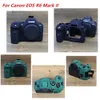 Caso de pele de armadura de silicone macio saco de câmera protetor de capa de corpo para canon eos r6 mark ii r6ii r10 r7 r5 rp r 77d 240104