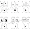 2 шт. свадебные бокалы персонализированные фужеры для шампанского кристаллический подарок для вечеринки стеклянный бокал для тостов хрустальная гравировка юбилей H1043 240104