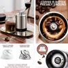 Manuell kaffekvarn bärbar handbruk med keramiska burrs 68 Justerbart rostfritt stål koniska burr 240104