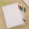 Caixa de armazenamento de documentos transparentes, organizador de papelaria, pasta de armazenamento de contas de escritório, caixa de plástico, 100 folhas, capacidade de papel a4 240105