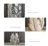 Nordic light luxury gold painted ceramic high-end vases personalized living room porch decoration TV cabinet creative home d 240105