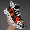 Coolcustomize Custom Kürbis Fledermaus Geisterschädel Mode bequeme Damen MS Sneakers Happy Halloween Festival leichte einzigartige Sneaker Schnür-Laufschuhe