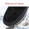 Waterproof Men Women Snow Boots High Top Ankle Winter Platform Warm Plush Man Cutton Shoes Outdoor Nonslip Snowboots Male 240105