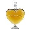 Zarif moda 1000ml kalp şeklindeki şarap şişesi mühürlü viski votka sake shochu dekorasyon kalça şişesi hediye sürahi 240104