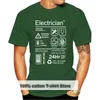 Men's T Shirts Funny Electrician Package Care Instructions Mens T-Shirt Top Electrical Engineer 2024 Summer Men O-Neck Tee Shirt 3D Print