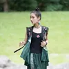 Vêtements ethniques 2024 Traditionnel chinois Lady Vest Vintage Fleur Broderie Veste Rétro Gilet Élégant Hanfu Tang Costume