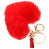 Keychains pluche liefde hangers sleutel fob sleutelhanger hart decoratie esthetische student backpack kinderfeest gunsten