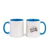 Custom Ceramic Mug Color Inside and Handle Inside Cup DIY Image Ceramic Mug DIY Po Picture Text Gifts 240104