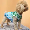 Üst düzey internet ünlü tarzı kravat boyalı köpek yeleği moda marka köpek kıyafetleri bahar ve yaz küçük köpek evcil hayvan giysi klasik