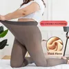 130KG Warme Winter Panty Plus Size Sexy Panty Vrouwen Nep Kousen Panty Huid Effect Dikke Doorschijnende Panty 240105