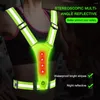 Motorcycle Apparel Highlight Reflective Vest With Elastic Wristband Adjustable Ultralight Comfy For Running Jogging Walking Cycling