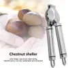 Rostfritt stål 2 i 1 Snabb kastanjeklipp Walnut -tång Metal Nut Cracker Sheller Nut Opener Köksverktyg Cutter Gadgets 240105