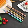 10 st av rostfritt stål pinnar Portable Anti Slip Food Stick Desktop Software 21cm Chinese Table Kitchen Tools 240105