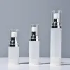 Empty 20ml 30ml 50ml Airless Pump Bottles Lotion matte clear Plastic Vacuum Bottle for Cosmetics Packaging tube 12 LL