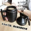 Mugs Creative Grenade Cup med Cover Ceramic Mine Mug Military Personality Trend Funny Office Coffee Drinking Student Gift