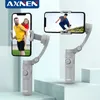 Axnen HQ3 3-eixos Smartphone dobrável Handheld Cellphone Gimbal Video Registro VLOG 240104
