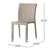 كراسي التراص الخوص في الأثاث المخيم مع مجموعة إطار من الألومنيوم من 2 Chateau Gray Garden Chair في الهواء الطلق الفناء