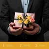 Декоративные цветы 48 шт. подарочная упаковка бабочки наклейки с бабочками нежные кухонные декоры для спальни бумажная настенная цветочная композиция