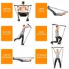 Pilates Bar Kit with Resistance Bands 3Section Stackable Workout Equipment for Legs Hip Waist and Arm y240104