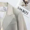 Lucyever outono blazers para mulheres coreano chique sem botão cortado ternos jaqueta mulher casual manga longa blazer casaco senhoras 231229