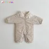 Cuttyful Neonate Ragazze Inverno Pagliaccetti per bambini Fodera in pelliccia Tute per bambine in pile floreale Addensare Abbigliamento per bambini 240104