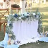 Matrimonio artificiale ghirlanda di eucalipto ghirlanda di fiori runner decorazione matrimonio casa arco fiori decorazione per cena addio al nubilato 240105