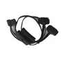 Cable de extensión OBD2 con interruptor Fideos ultrafinos Tipo codo adaptador de conector OBD automotriz cable plano