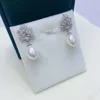 Stud Earrings ED0034 Lefei Fashion Classic Fine Luxury Strong Luster 10-11mm Freshwater Rice Pearl Dangle Earring For Women 925 Silver