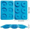 6 Holes Cake Mold 3D Food Grade Silicone Donut Molds Mjölkning Dessert Bakning Mögel Biscuit Donut Maker Plastic DIY Bakning Verktyg