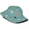 Boinas Cabra Azul Cubo Sombrero Verano Playa Vacaciones Escapada Sombreros Animal Pesca Gorras Para Mujeres Al Aire Libre Sesión Ligera